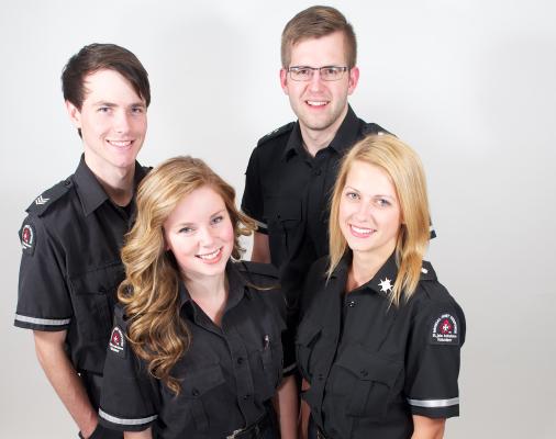 MFR 4 Volunteers on white background - from NFLD