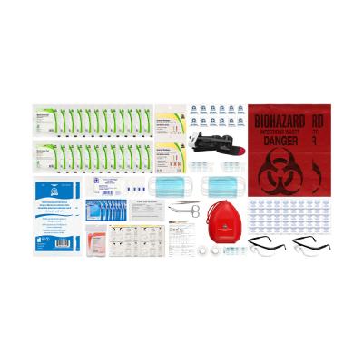 Refill Basic First Aid Kit - WorkSafeBC Compliant  with contents displayed