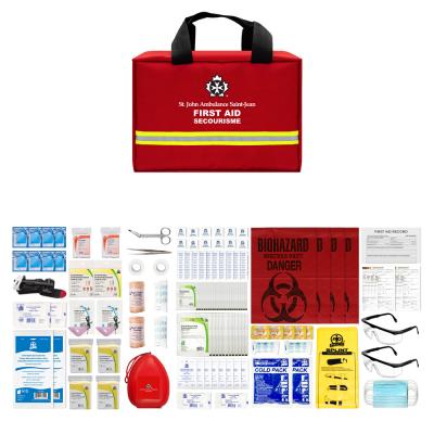 Padded Intermediate First Aid Kit - WorkSafeBC Compliant   with contents displayed